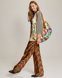 MIKA SLOUCHY BAG - "BLACK DENIM STITCH"