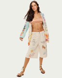 MYKONOS PRINTED CARDIGAN - RUNIC WHISPER