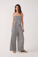Blue Escama Wide-leg Pants