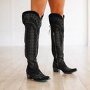 LEXINGTON OTK CORSET BOOTS