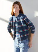 Striped Jacquard Cardigan