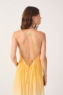 Multicolor Nascente Lurex Open Back Maxi Dress