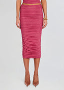 PIA MESH MIDI SKIRT