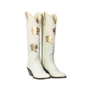 SAN ANTONIO ROSE CREAM & GOLD WOMEN'S COWBOY BOOT