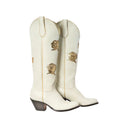 SAN ANTONIO ROSE CREAM & GOLD WOMEN'S COWBOY BOOT