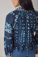 SORA BLOUSE - SHIBORI INK