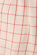 Red Plaid Linen Shorts