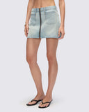 WEST ZIP SKIRT - SOLANA BLUE