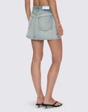 WEST ZIP SKIRT - SOLANA BLUE