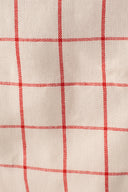 Red Plaid Sweetheart Crop Top